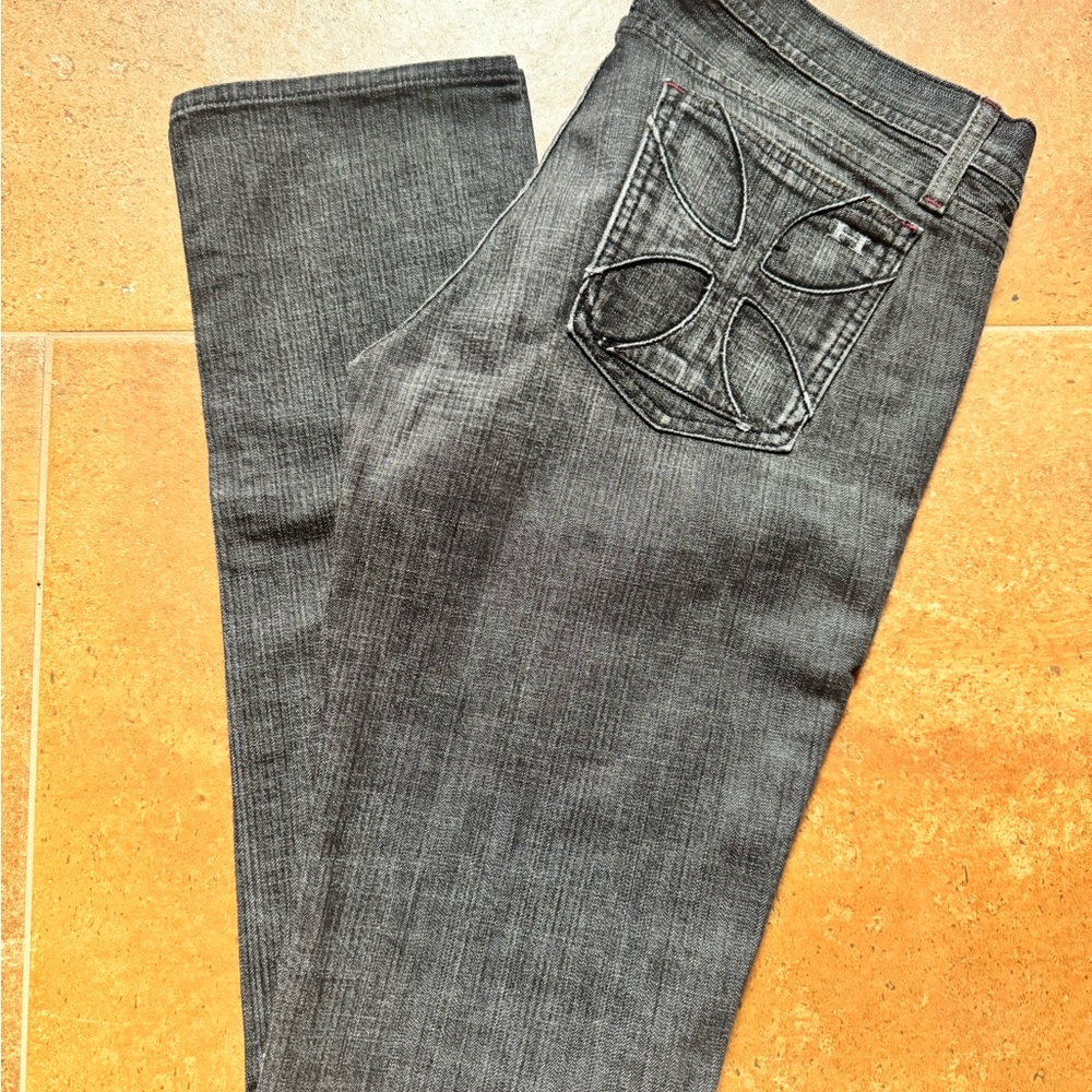 Habitual Women's Gray Straight Leg Jeans